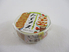 Cute Kawaii W-Craft Washi / Masking Deco Tape - Strawberry Pancakes Breakfast Coffee - for Scrapbooking Journal Planner Craft