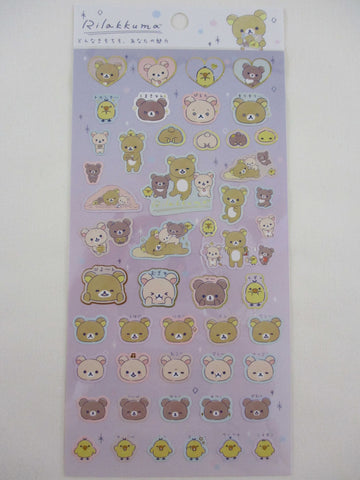 Cute Kawaii San-X Rilakkuma Bear Sticker Sheet 2022 - A - for Planner Journal Scrapbook Craft