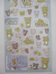 Cute Kawaii San-X Rilakkuma Bear Sticker Sheet 2022 - B - for Planner Journal Scrapbook Craft