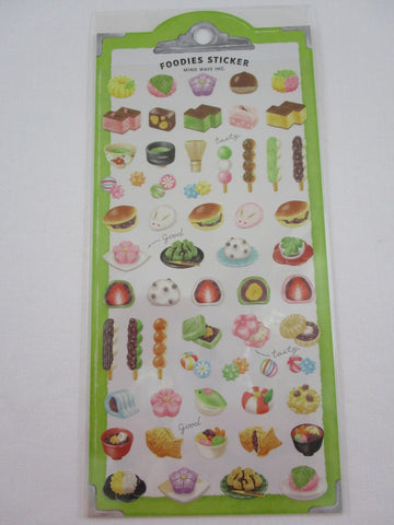 Cute Kawaii Mindwave Foodies Sticker Sheet - K - Sweet Pastries Tea Time - for Journal Planner Craft