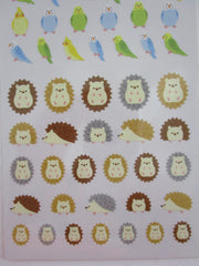 Cute Kawaii MW BonBon Series - Bird Hedgehog Sticker Sheet - for Journal Planner Craft