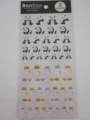 Cute Kawaii MW BonBon Series - Panda and Hamster Sticker Sheet - for Journal Planner Craft