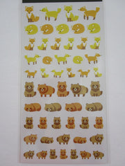 Cute Kawaii MW BonBon Series - Fox Raccoon Sticker Sheet - for Journal Planner Craft