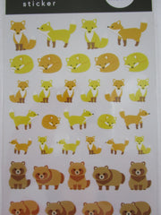 Cute Kawaii MW BonBon Series - Fox Raccoon Sticker Sheet - for Journal Planner Craft