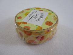 Cute Kawaii W-Craft Washi / Masking Deco Tape - Flowers Yellow - for Scrapbooking Journal Planner Craft