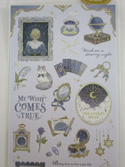 Cute Kawaii MW Choupinet Series - Blue Night Cat Stars Globe Tea Travel Princess Sticker Sheet - for Journal Planner Craft