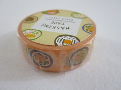 Cute Kawaii W-Craft Washi / Masking Deco Tape - Food Donburi Ramen Rice Bowl - for Scrapbooking Journal Planner Craft