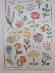 Cute Kawaii MW Juwatto Watercolor Series - Flower Sticker Sheet - for Journal Planner Craft