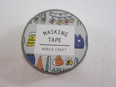 Cute Kawaii W-Craft Washi / Masking Deco Tape - Ready for School Study College D - for Scrapbooking Journal Planner Craft