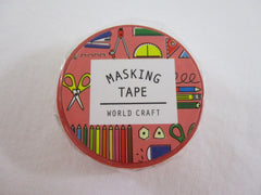 Cute Kawaii World Craft Washi / Masking Deco Tape - Ready for School Study College C - for Scrapbooking Journal Planner Craft