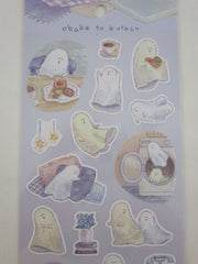 Cute Kawaii MW Kuyasu Comfort Series - Ghost Night Read - Sticker Sheet - for Journal Planner Craft