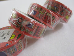 Cute Kawaii World Craft Washi / Masking Deco Tape - Ready for School Study College C - for Scrapbooking Journal Planner Craft