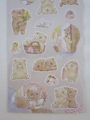 Cute Kawaii MW Kuyasu Comfort Series - Bear - Sticker Sheet - for Journal Planner Craft