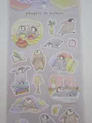 Cute Kawaii MW Kuyasu Comfort Series - Penguin - Sticker Sheet - for Journal Planner Craft