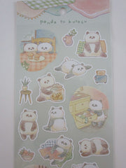 Cute Kawaii MW Kuyasu Comfort Series - Panda - Sticker Sheet - for Journal Planner Craft