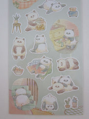 Cute Kawaii MW Kuyasu Comfort Series - Panda - Sticker Sheet - for Journal Planner Craft