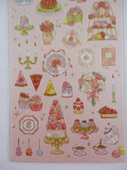 Cute Kawaii MW Choupinet Series - Royal Pink Red Strawberry Sweet Tea Flower Princess Sticker Sheet - for Journal Planner Craft