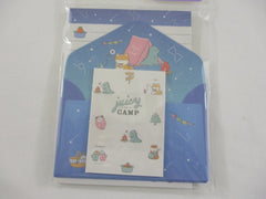 Cute Kawaii Kamio Dino Camping MINI Letter Set Pack - Stationery Writing Note Paper Envelope