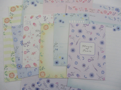 Cute Kawaii Kamio Fleurs Flower Spring Letter Sets Stationery - writing paper envelope