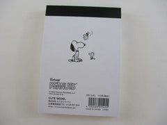Cute Kawaii Peanuts Snoopy Mini Notepad / Memo Pad Kamio - X Happiness is - Stationery Designer Paper Collection
