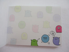 Cute Kawaii Crux  Little Monsters Mini Notepad / Memo Pad - Stationery Designer Paper Collection