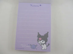 Cute Kawaii Sanrio Kuromi Mini Notepad / Memo Pad Kamio - Stationery Designer Paper Collection