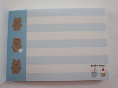 Cute Kawaii Kamio #cafe Bear Mini Notepad / Memo Pad - Stationery Designer Paper Collection