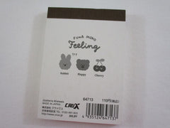 Cute Kawaii Crux Fuwa Happy Love Cherry Bear Mini Notepad / Memo Pad - Stationery Designer Paper Collection