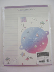 Cute Kawaii Q-Lia Alien Space Cosmo World Stars Letter Set Pack - Stationery Writing Paper Penpal Collectible