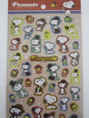 Cute Kawaii Peanuts Snoopy Large Sticker Sheet - D Prep Style - for Journal Planner Craft
