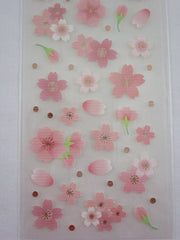 Cute Kawaii Clothes-pin Beautiful Sakura Cherry Blossom Flowers Sticker Sheet - for Journal Planner Craft Organizer Calendar
