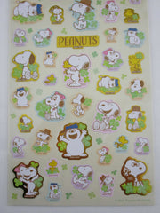 Cute Kawaii Peanuts Snoopy Large Sticker Sheet - C Clover - for Journal Planner Craft
