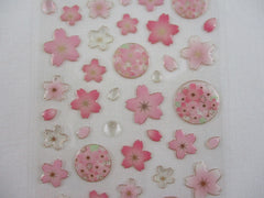 Cute Kawaii Clothes-pin Beautiful Sakura Cherry Blossom Flowers Sticker Seal Sheet - for Journal Planner Craft Organizer Calendar