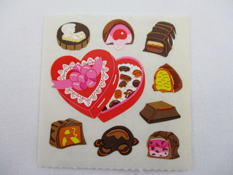Sandylion Valentine Chocoate Love Heart Sticker Sheet / Module - Vintage & Collectible