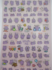 Cute Kawaii Mind Wave Bear Busy Days Chores Job Sticker Sheet - for Journal Planner Organizer Craft