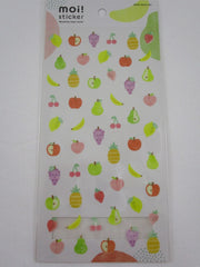 Cute Kawaii Mind Wave moi Series - Fruits Sticker Sheet - for Journal Planner Craft Organizer Calendar