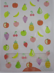 Cute Kawaii Mind Wave moi Series - Fruits Sticker Sheet - for Journal Planner Craft Organizer Calendar