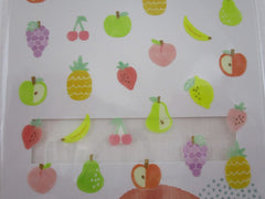 Cute Kawaii Mind Wave moi Series - Fruits Sticker Sheet - for Journal Planner Craft Organizer Calendar