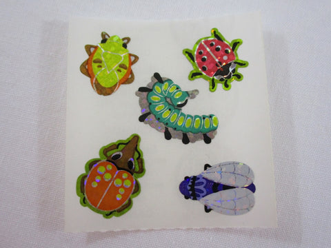 Sandylion Bugs Insects Glitter Sticker Sheet / Module - Vintage & Collectible