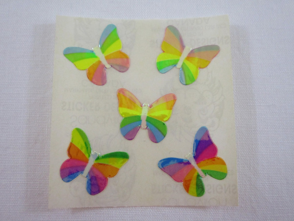 Sandylion Butterfly Pearly / Opalescent Sticker Sheet / Module - Vintage & Collectible