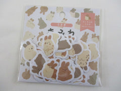 Cute Kawaii World Craft mrfs Flake Stickers Sack - Bunny Rabbit - for Journal Agenda Planner Scrapbooking Craft
