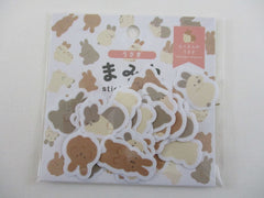Cute Kawaii World Craft mrfs Flake Stickers Sack - Bunny Rabbit - for Journal Agenda Planner Scrapbooking Craft