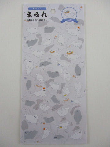 Cute Kawaii World Craft Mrse Series - Seal - Sticker Sheet - for Journal Planner Craft
