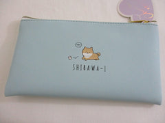 Cute Kawaii Q-Lia Dog Shiba Bubble Tea Pen Pencil Makeup Case Zip Pouch Wallet - Bag Accessories