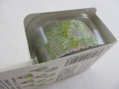 Cute Kawaii Bande Roll of 200 Stickers - Washi Tape Paper - Flowers Bouquet Garden - for Scrapbooking Journal Planner Craft