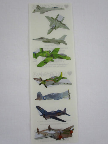 Mrs Grossman Jets and Planes Sticker Sheet / Module - Vintage & Collectible
