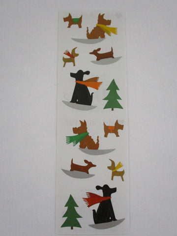 Mrs Grossman Winter Dog Fun Sticker Sheet / Module - Vintage & Collectible
