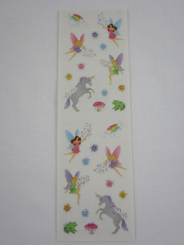 Mrs Grossman Fantasy Petite Fairies Reflections Sticker Sheet / Module - Vintage & Collectible
