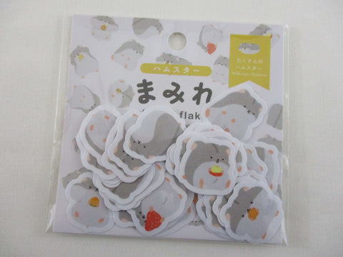 Cute Kawaii World Craft mrfs Flake Stickers Sack - Hamster - for Journal Agenda Planner Scrapbooking Craft