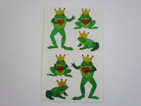 Mrs Grossman Sparkle Frog Prince Sticker Sheet / Module - Vintage & Collectible 2011